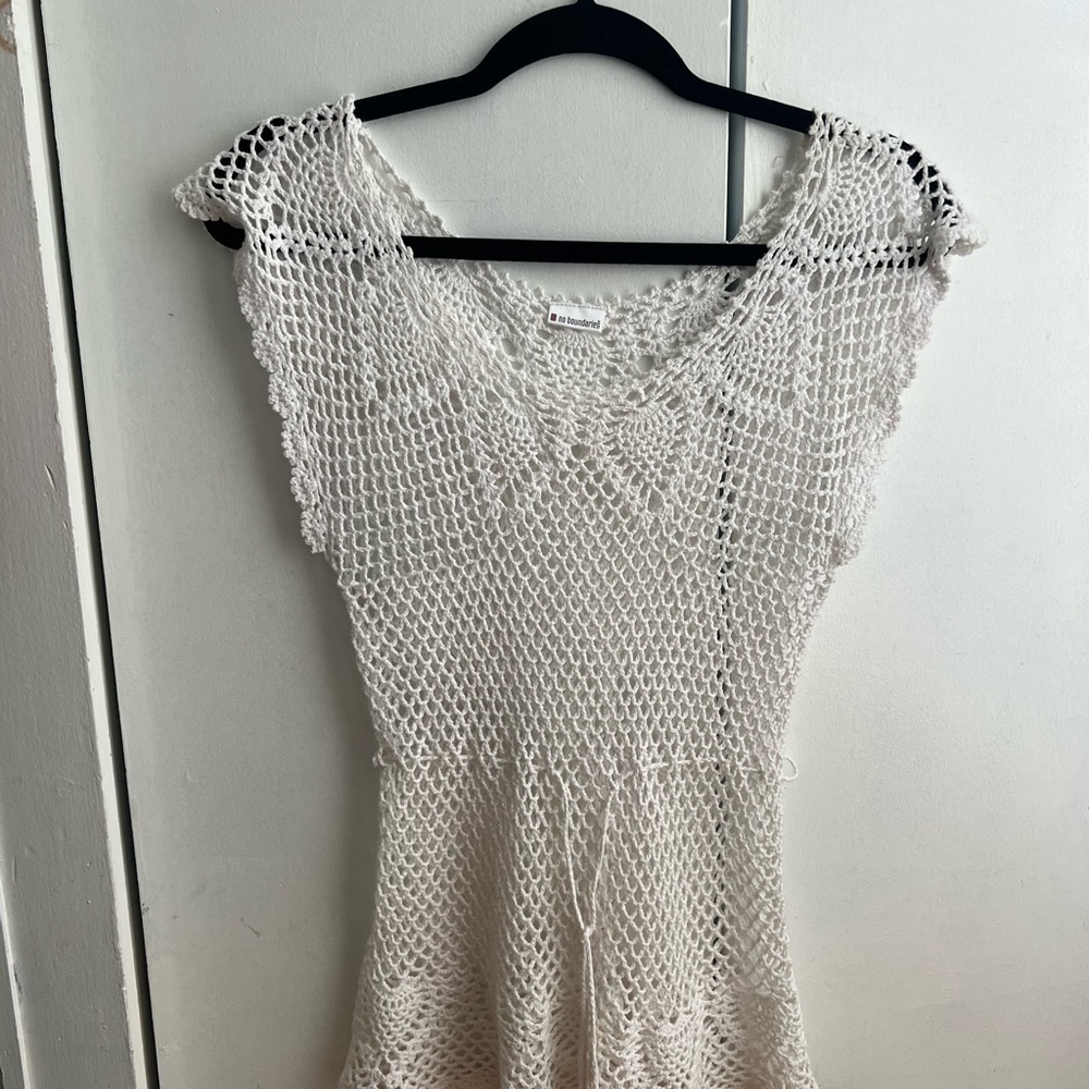 White Crochet top